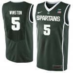Men Michigan State Spartans NCAA #5 Cassius Winston Green Authentic Nike Stitched College Basketball Jersey FS32V75QK